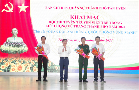 Khai mạc Hội thi tuyên truyền viên trẻ LLVT thành phố Tân Uyên năm 2024