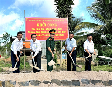 Ban CHQS huyện Xuyên Mộc khởi công xây dựng “Nhà tình nghĩa quân - dân”