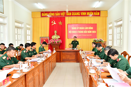 Đảng ủy Đoàn Kinh tế - Quốc phòng Lâm Đồng hội nghị 6 tháng đầu năm 2024