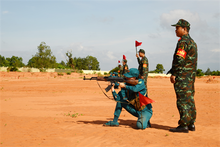 Bộ CHQS tỉnh Bình Thuận: Hội thao Thể dục thể thao quốc phòng Dân quân tự vệ năm 2024