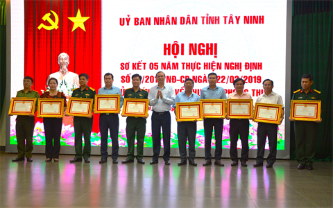 Tây Ninh sơ kết 5 năm thực hiện Nghị định 21 của Chính phủ về khu vực phòng thủ