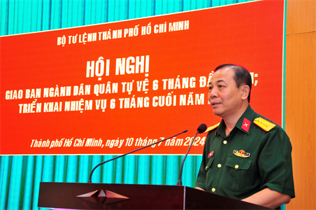Bộ Tư lệnh TPHCM triển khai nhiệm vụ 6 tháng cuối năm ngành dân quân tự vệ