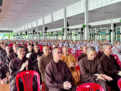 Bộ CHQS tỉnh Bà Rịa - Vũng Tàu phổ biến kiến thức quốc phòng, an ninh cho chức sắc, chức việc Phật giáo