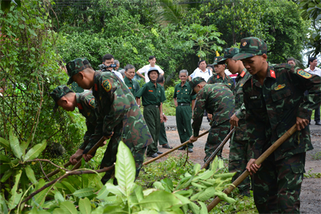 Huyện Châu Thành, tỉnh Tây Ninh ra quân làm công tác dân vận đợt 1 năm 2024