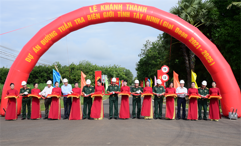 Khánh thành và khởi công dự án đường tuần tra biên giới tỉnh Tây Ninh