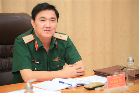 Thiếu tướng Võ Văn Thi, Phó Tư lệnh Quân khu kiểm tra tiến độ thi công xây dựng công trình tại Bệnh viện Quân y 7A