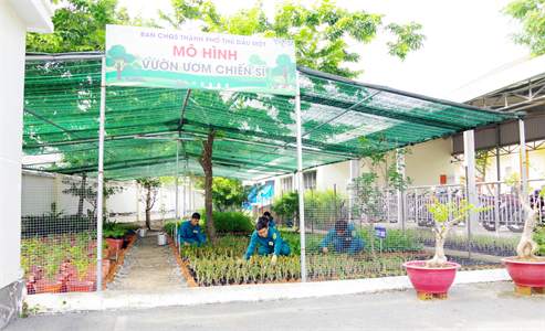 Ban CHQS thành phố Thủ Dầu Một ra mắt mô hình “Vườn ươm chiến sĩ”