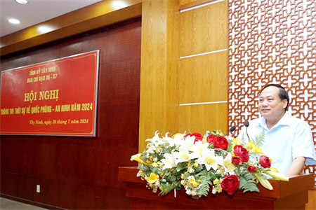 Tỉnh ủy Tây Ninh thông tin thời sự về quốc phòng - an ninh năm 2024