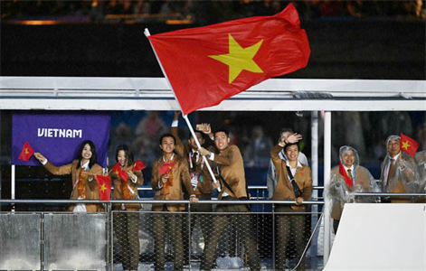 Trung úy QNCN Lê Đức Phát, vận động viên Trung tâm TDTT Quốc phòng II đại diện thể thao Quân đội thi đấu Olympic Paris 2024