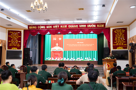 Cục Chính trị Quân khu tổ chức hội nghị báo cáo thông qua chương trình tham gia hội thi “Dân vận khéo”