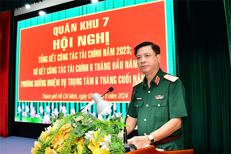 Quân khu 7 tổng kết công tác tài chính năm 2023 và sơ kết 6 tháng đầu năm 2024