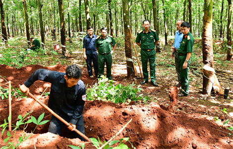 18 bộ hài cốt liệt sĩ được tìm thấy tại huyện Lộc Ninh