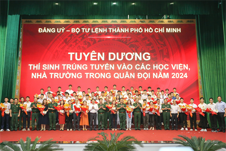 TP. HCM có 64 thí sinh trúng tuyển vào các học viện, nhà trường Quân đội