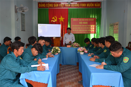 LLVT tỉnh Tây Ninh: Đổi mới, nâng cao chất lượng sinh hoạt chi bộ quân sự các xã biên giới