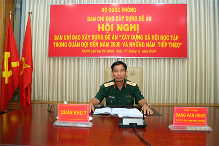 Bộ Quốc phòng xây dựng kế hoạch thực hiện Đề án “Xây dựng xã hội học tập trong Quân đội đến năm 2030 và những năm tiếp theo”