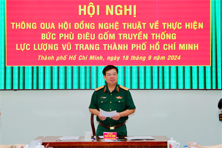 Thông qua Hội đồng nghệ thuật Bức phù điêu gốm truyền thống LLVT Thành phố Hồ Chí Minh