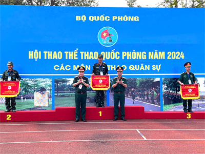 Đoàn Dân quân tự vệ Quân khu 7 đạt giải Nhất toàn đoàn tại Hội thao Thể thao quốc phòng năm 2024