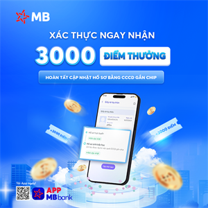 Xác thực ngay - nhận điểm thưởng liền tay