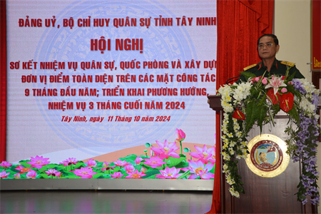 LLVT tỉnh Tây Ninh hoàn thành tốt nhiệm vụ quân sự, quốc phòng 9 tháng đầu năm 2024