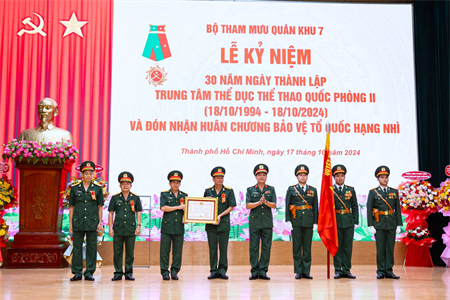 Trung tâm Thể dục Thể thao Quốc phòng II kỷ niệm 30 năm ngày thành lập và đón nhận Huân chương Bảo vệ Tổ quốc hạng Nhì