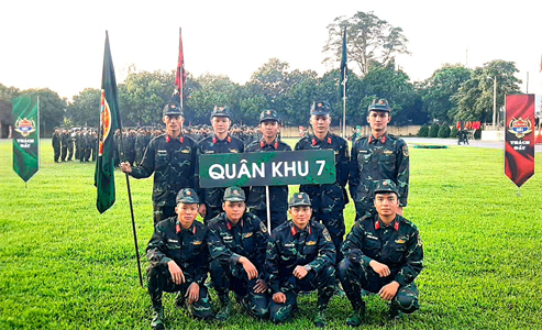 Đội tuyển Quân khu 7 đạt giải Nhì lượt về vòng 1 Chương trình “Quân khu số 1 - Thách đấu” năm 2024