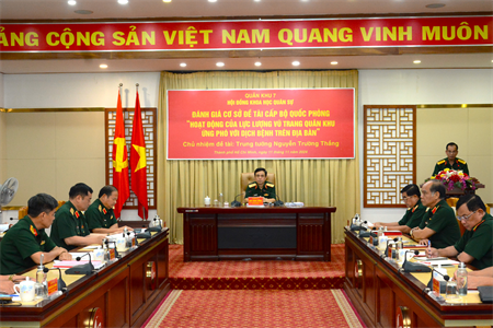 Hội đồng Khoa học Quân sự Quân khu đánh giá cơ sở đề tài cấp Bộ Quốc phòng