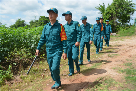 LLVT huyện Bến Cầu lá cờ đầu trong thực hiện phong trào thi đua quyết thắng