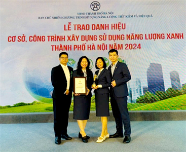 MB đón nhận danh hiệu công trình sử dụng năng lượng xanh năm 2024