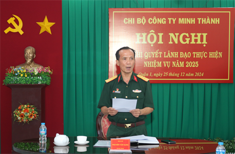 Công ty Minh Thành: Ra nghị quyết lãnh đạo thực hiện nhiệm vụ năm 2025