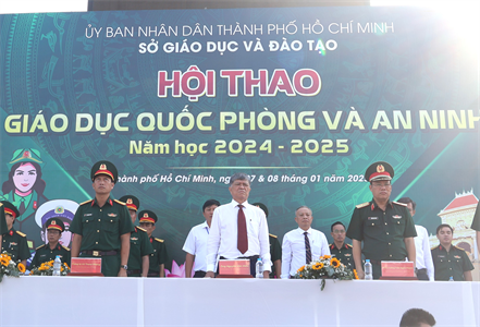 TPHCM khai mạc Hội thao Giáo dục Quốc phòng và an ninh năm học 2024 - 2025