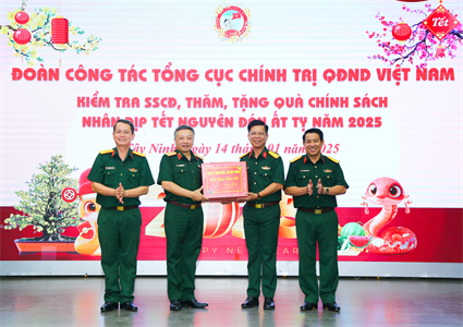 Thượng tướng Lê Quang Minh thăm, kiểm tra, chúc Tết tại tỉnh Tây Ninh