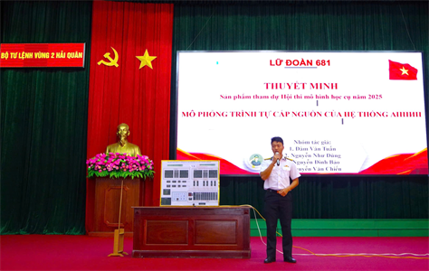 Vùng 2 Hải quân thi mô hình, học cụ phục vụ huấn luyện năm 2025