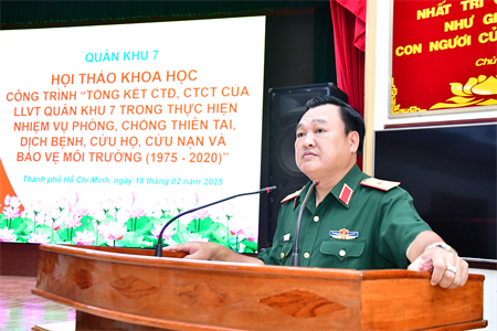 Hội thảo khoa học Công trình “Tổng kết CTĐ, CTCT trong thực hiện nhiệm vụ phòng, chống thiên tai, dịch bệnh, cứu hộ, cứu nạn và bảo vệ môi trường