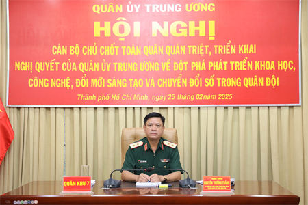 Đột phá phát triển khoa học, công nghệ, đổi mới sáng tạo và chuyển đổi số trong quân đội