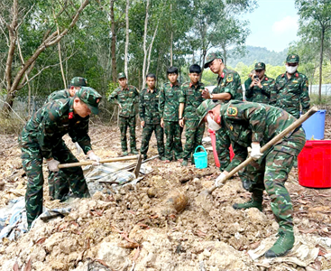 Xử lý thành công quả bom Napan tại huyện Dầu Tiếng, tỉnh Bình Dương