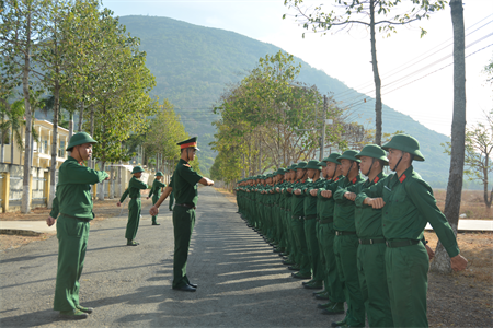 Chiến sĩ mới trưởng thành trong quân ngũ