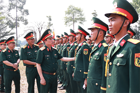 Tổng cục Hậu cần – Kỹ thuật thăm, động viên Khối Sĩ quan Hậu cần – Kỹ thuật thực hiện nhiệm vụ A50