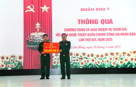 Đoàn nghệ thuật quần chúng Bộ CHQS tỉnh Lâm Đồng sẵn sàng tham gia Hội diễn Nghệ thuật quần chúng Công an Nhân dân lần thứ XIII