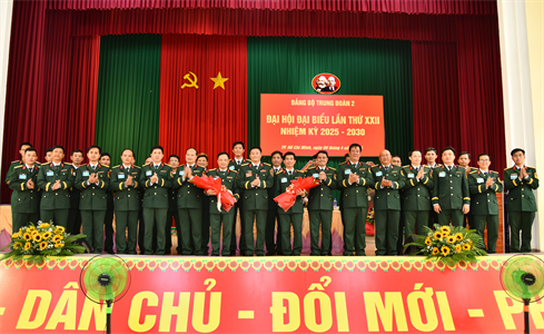 Đại hội Đảng bộ Trung đoàn 2, Sư đoàn 9 nhiệm kỳ 2025 – 2030 thành công tốt đẹp