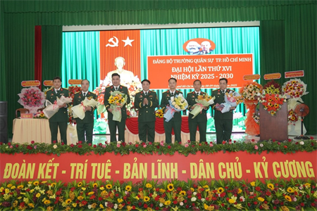Đảng bộ Trường Quân sự, Bộ Tư lệnh TPHCM tổ chức Đại hội lần thứ XVI nhiệm kỳ 2025-2030
