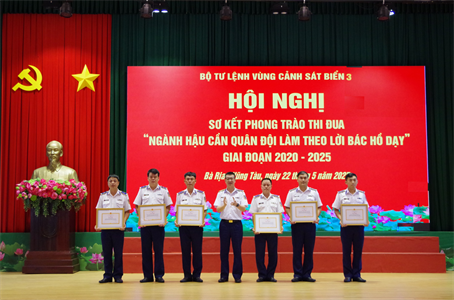 Ngành Hậu cần Bộ Tư lệnh Vùng Cảnh sát biển 3 làm theo lời Bác