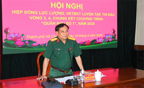 Hiệp đồng lực lượng, VKTBKT luyện tập, thi đấu vòng 3,4, chung kết chương trình “Quân khu số 1” năm 2025