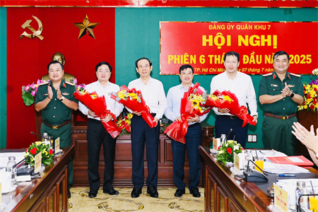 Đảng ủy Quân khu lãnh đạo hoàn thành tốt nhiệm vụ 6 tháng đầu năm 2025