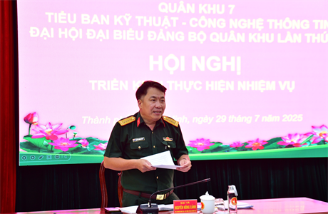 Triển khai nhiệm vụ Tiểu ban Kỹ thuật – Công nghệ thông tin Đại hội đại biểu Đảng bộ Quân khu lần thứ XI