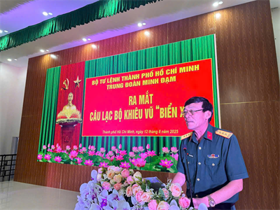 Trung đoàn Minh Đạm – Bộ Tư lệnh TP. Hồ Chí Minh ra mắt Câu lạc bộ khiêu vũ “Biển Xanh”