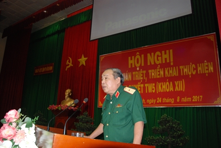 Đảng ủy Quân sự TP. HCM: Quán triệt, học tập, Nghị quyết Trung ương 5( Khóa XII)