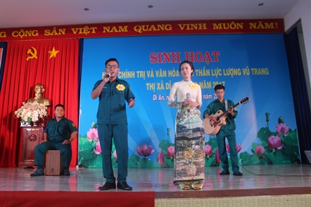 LLVT Thị xã Dĩ An sôi nổi ngày sinh hoạt chính trị văn hóa tinh thần tháng 10