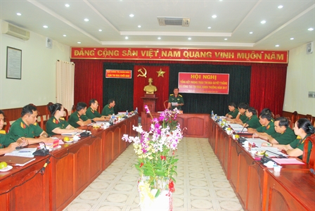 Cụm thi đua khối các ban thuộc Cục chính trị QK7 tổng kết phong trào thi đua năm 2017