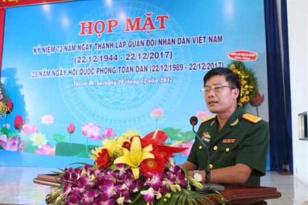 Thị xã Dĩ An, tỉnh Bình Dương: Kỷ niệm 73 năm ngày thành lập Quân đội Nhân dân Việt Nam