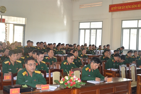 Đảng ủy quân sự tỉnh Lâm Đồng quán triệt Nghị quyết Trung ương 6, khóa XII